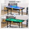 Mesa Multijuegos Sportnow Mdf Acero, 140x63x60-80 Cm, Multicolor