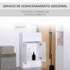 Mueble De Baño Con Lavabo De Mdf Kleankin 50x86x25 Cm Blanco