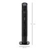 Ventilador De Torre 50w De Pp Homcom Ø20x78,5 Cm Negro