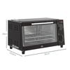 Mini Horno Eléctrico 9l 750w Con Temperatura Ajustable Homcom