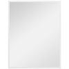 Espejo De Pared Decorativo De Mdf Vidrio Homcom 70x2x90 Cm Blanco