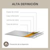 Espejo Rectangular De Pared De Vidrio Y Metal Homcom 90x60 Cm Dorado