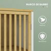 Armario Alto De Baño De Bambú Mdf Homcom 32x30x172 Cm Blanco
