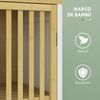 Armario Alto De Baño De Bambú Mdf Homcom 32x30x90,5 Cm Natural