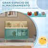 Estantería Para Juguetes Para Niños Con 5 Compartimentos Gris Homcom