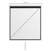 Pantalla De Proyector De Plástico Metal Homcom 178x178 Cm Blanco