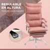 Silla De Masaje De Poliéster Espuma Acero Vinsetto 66x74x121,5cm Rosa