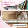 Conjunto 1 Estantería Para Juguetes+1 Mesa Infantil Con 2 Sillas Rosa