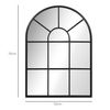 Espejo Decorativo De Pared De Metal Vidrio Homcom 50x2x70 Cm-negro