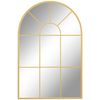 Espejo Decorativo De Pared De Metal Vidrio Homcom 60x2x91 Cm-dorado