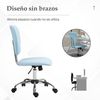 Silla De Oficina De Plástico Espuma Acero Vinsetto 50x54x96,5 Cm-azul