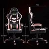 Silla Gaming De Plástico Espuma Vinsetto 61x70x121-129 Cm Rosa