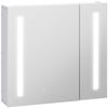 Armario Espejo Baño De Mdf Vidrio Kleankin 70x15x65 Cm-blanco