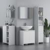 Mueble Bajo Lavabo De Mdf Homcom 60x30x60 Cm Blanco