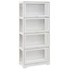 Vitrina De Coleccionista De Acrílico Mdf Homcom 59x30x139 Cm Blanco