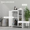 Mueble Auxiliar De Baño De Mdf Homcom 53x30x80 Cm Blanco