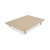 Colchón Flex Town Pocket 135x182 Con Base Tapizada Beige Patas Haya Y 2 Almohadas Hipoalergénicas