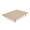 Pack Base Tapizada Tapiflex  Flex Beige 135x190 + Colchón Viscogel Enzo Firmeza Alta