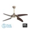 Ventilador 2xe27 Dc Klod Cuero/cerezo4 Asp.6 Vel 117d C/remoto