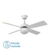 Ventilador Dc Sofia 2xe27 Blanco 4 Aspas Rev.blanca/haya 40x107d C/remoto Temporizador