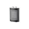 Akunadecor - Termoventilador Ceramico Policarbonato Negro Ceramico