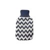 Bolsa Agua Caliente Diferentes Diseños Y Estampados | 1,7l, Flexible, Agradable Al Tacto Azul Zigzag  Azul Zigzag