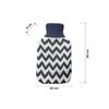 Bolsa Agua Caliente Diferentes Diseños Y Estampados | 1,7l, Flexible, Agradable Al Tacto Azul Zigzag  Azul Zigzag