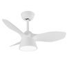 Akunadecor - Ventilador De Techo Metal Blanco Cubico