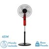 Akunadecor - Ventilador De Pie Metal Negro Circus