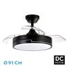 Akunadecor - Ventilador De Techo Metal Negro Olimpia