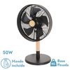 Akunadecor - Ventilador Sobremesa Metal Negro Falcon