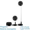 Akunadecor - Ventilador De Pie Metal Negro Galan