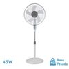 Akunadecor - Ventilador De Pie Aluminio Blanco Belmonte