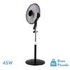 Akunadecor - Ventilador De Pie Aluminio Negro Magico