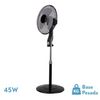 Akunadecor - Ventilador De Pie Aluminio Negro Magico