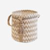 Basket Lineas Crudo Y Beige Ø30x30cm