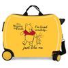 Maleta Infantil 2 Ruedas Multidireccionales Winnie The Pooh Ocre