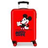 Maleta De Cabina Mickey Mouse Fashion Rígida 55 Cm Roja