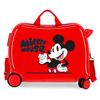 Maleta Infantil 2 Ruedas Multidireccionales Mickey Mouse Fashion Rojo