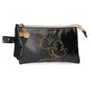 Estuche Tres Compartimentos Mickey Outline Negro