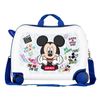 Maleta Infantil 2 Ruedas Multidireccionales  mickey Be Cool Blanco