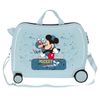 Maleta Infantil 2 Ruedas Multidireccionales Mickey Road Trip Azul Claro