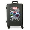 Maleta De Mediana Avengers Heroes Rígida 65cm Negro