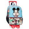 Mochila De Paseo Mickey Be Cool 32cm Con Carro