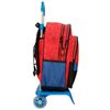 Mochila 40cm Spiderman Protector Dos Compartimentos Con Carro