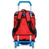 Mochila 40cm Spiderman Protector Dos Compartimentos Con Carro