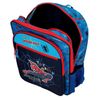 Mochila Escolar Spiderman Totally Awesome 42cm Dos Compartimentos Adaptable A Carro