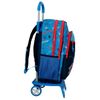 Mochila Escolar Spiderman Totally Awesome 42cm Dos Compartimentos Con Carro