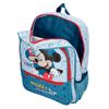 Mochila Escolar Mickey Road Trip 38cm Con Carro