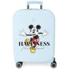 Maleta De Cabina Disney 100 Happiness Con Explandible 55 Cm Turquesa